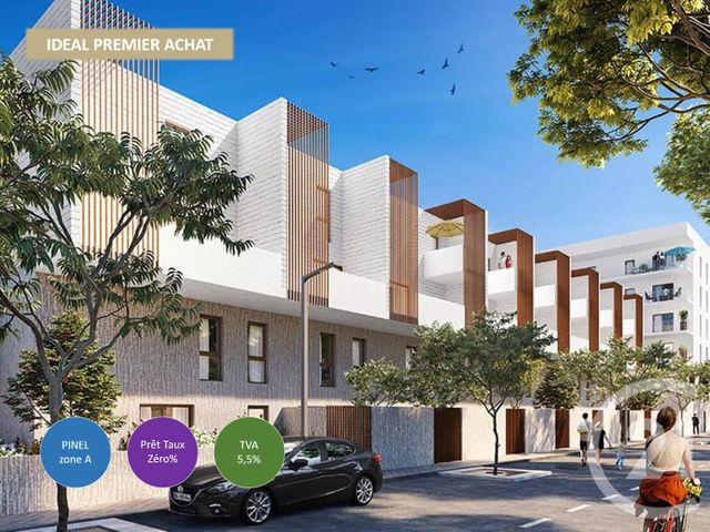 appartement à vendre - 3 pièces - 56.79 m2 - MONTPELLIER - 34 - LANGUEDOC-ROUSSILLON - Century 21 Lgi